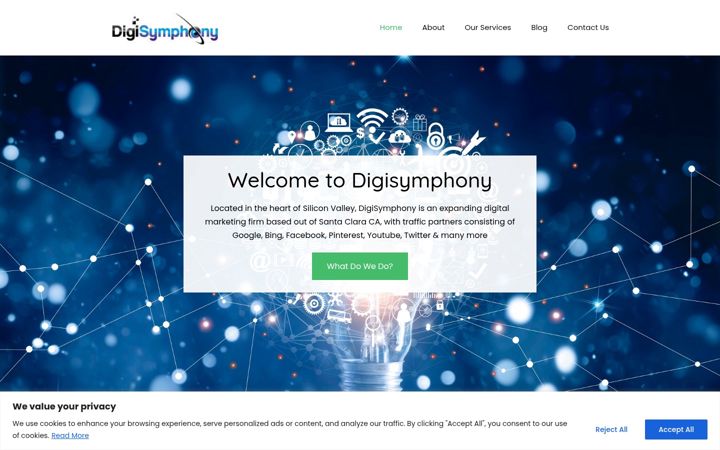 Screenshot of digisymphony.com