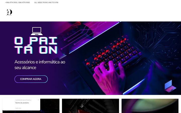 Captura de pantalla de digit4all.com.br