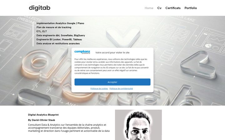 Screenshot του digitab.fr