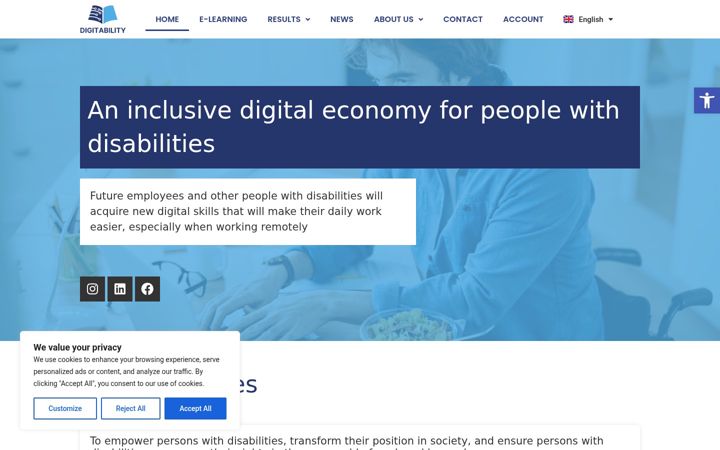 Screenshot of digitability.eu