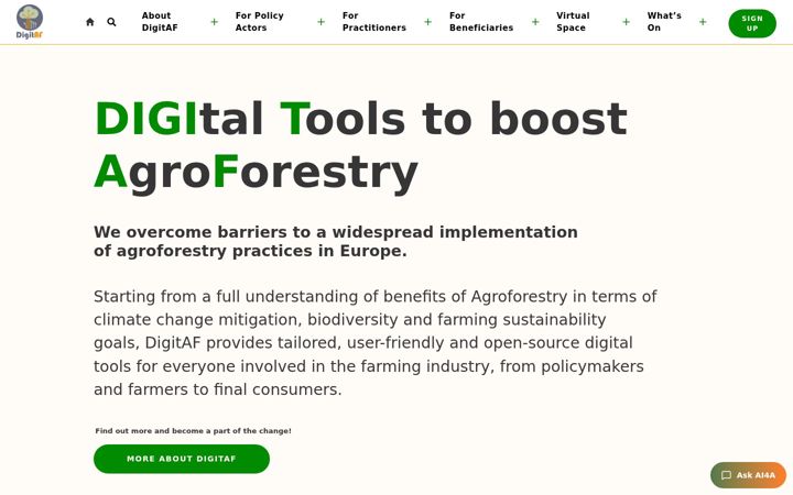 Screenshot of digitaf.eu