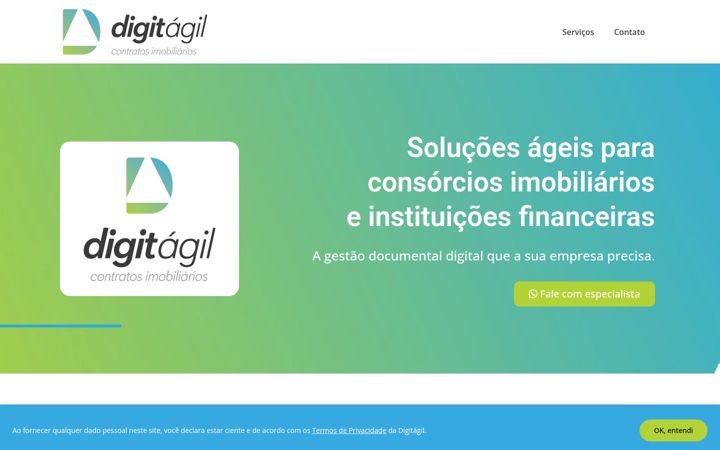 Captura de pantalla de digitagilassessoria.com.br