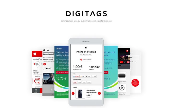 Screenshot of digitags.de