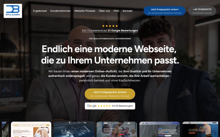 Képernyőkép: digital-blessings.de