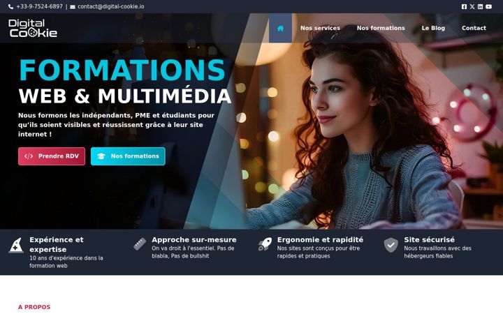 Screenshot ta' digital-cookie.io
