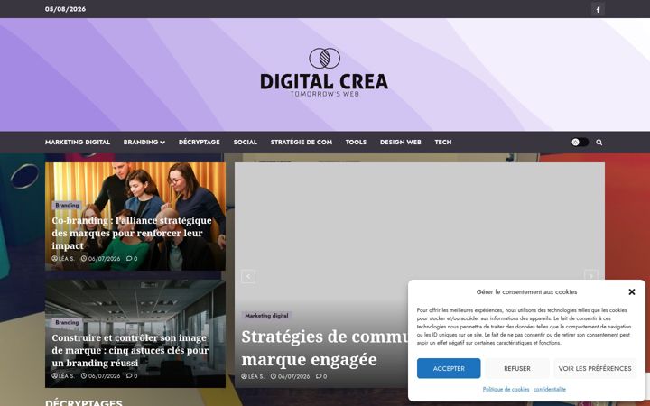 Screenshot του digital-crea.fr