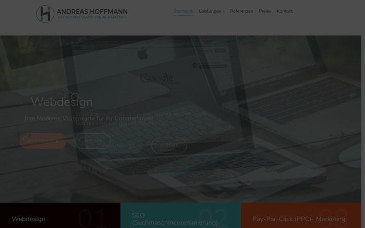 Screenshot of digital-creativearts.de
