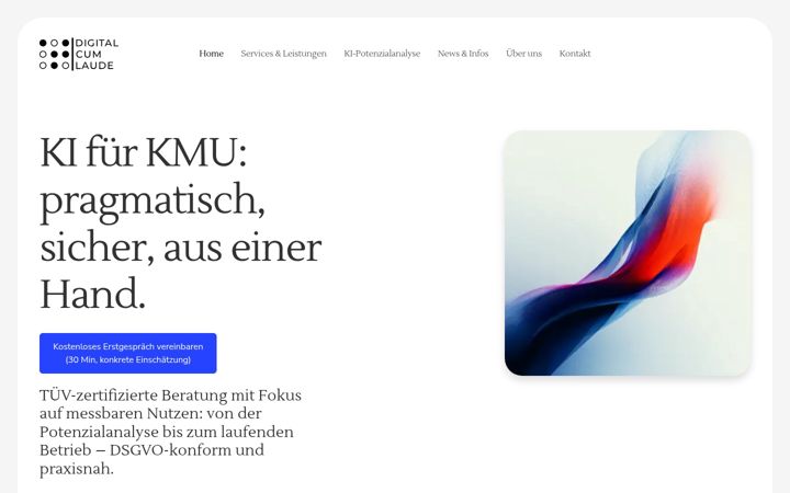 Screenshot of digital-cum-laude.com