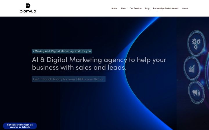 Zrzut ekranu digital-d.co.uk