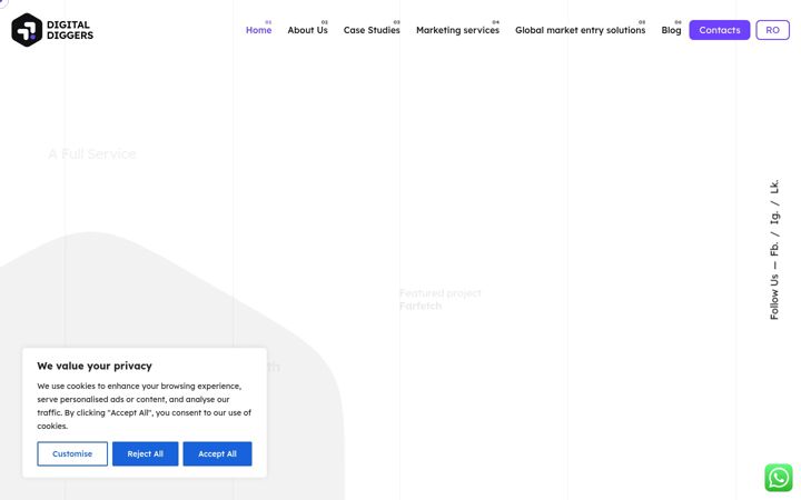 Screenshot of digital-diggers.com