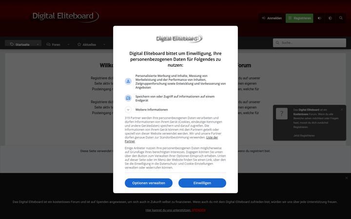 Screenshot of digital-eliteboard.com