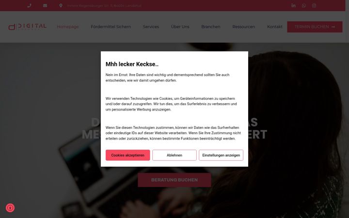 Screenshot of digital-essence-marketing.de