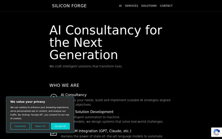 Captură de ecran a digital-forge.ai