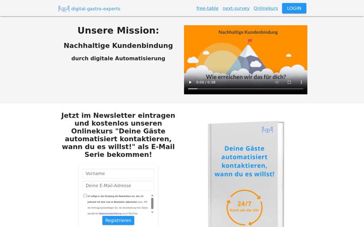 Screenshot of digital-gastro-experts.de