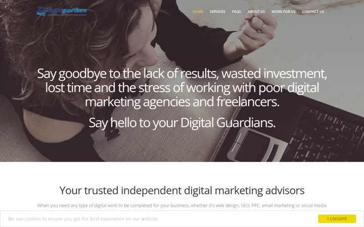 Screenshot of digital-guardians.com