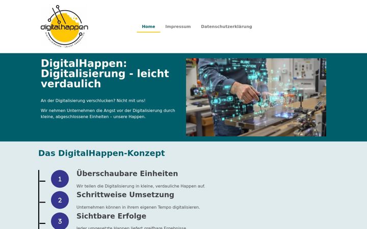Screenshot ta' digital-happen.de