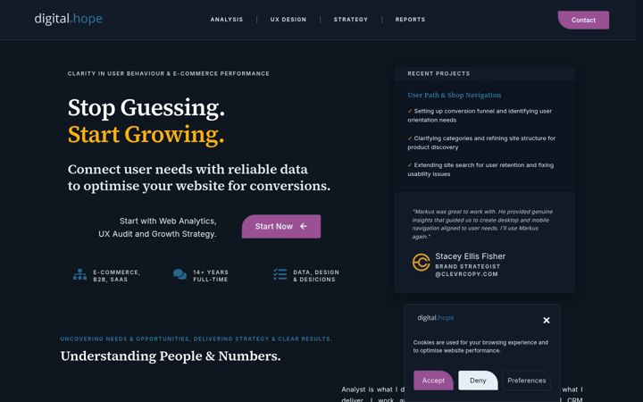 Screenshot of digital-hope.com