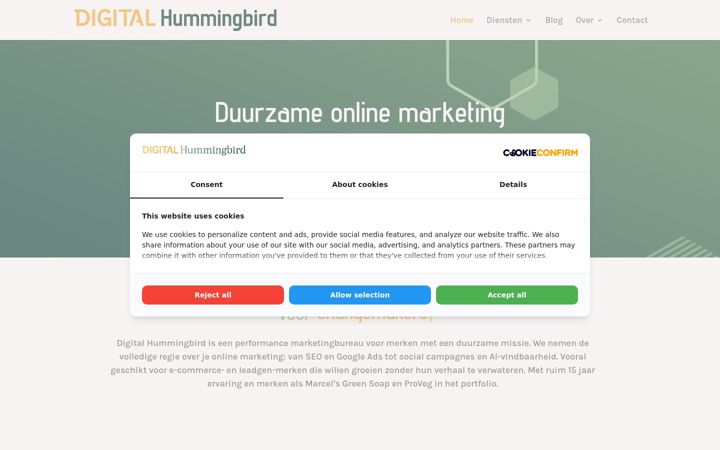 Képernyőkép: digital-hummingbird.nl