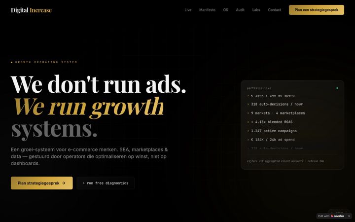 Screenshot of digital-increase.com