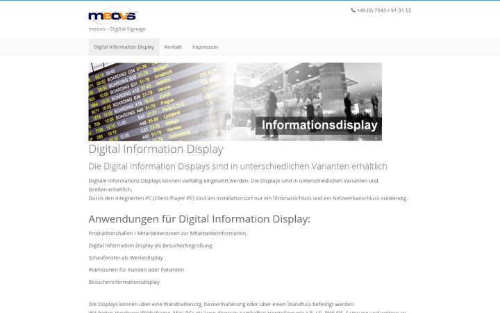 Screenshot of digital-information-display.de