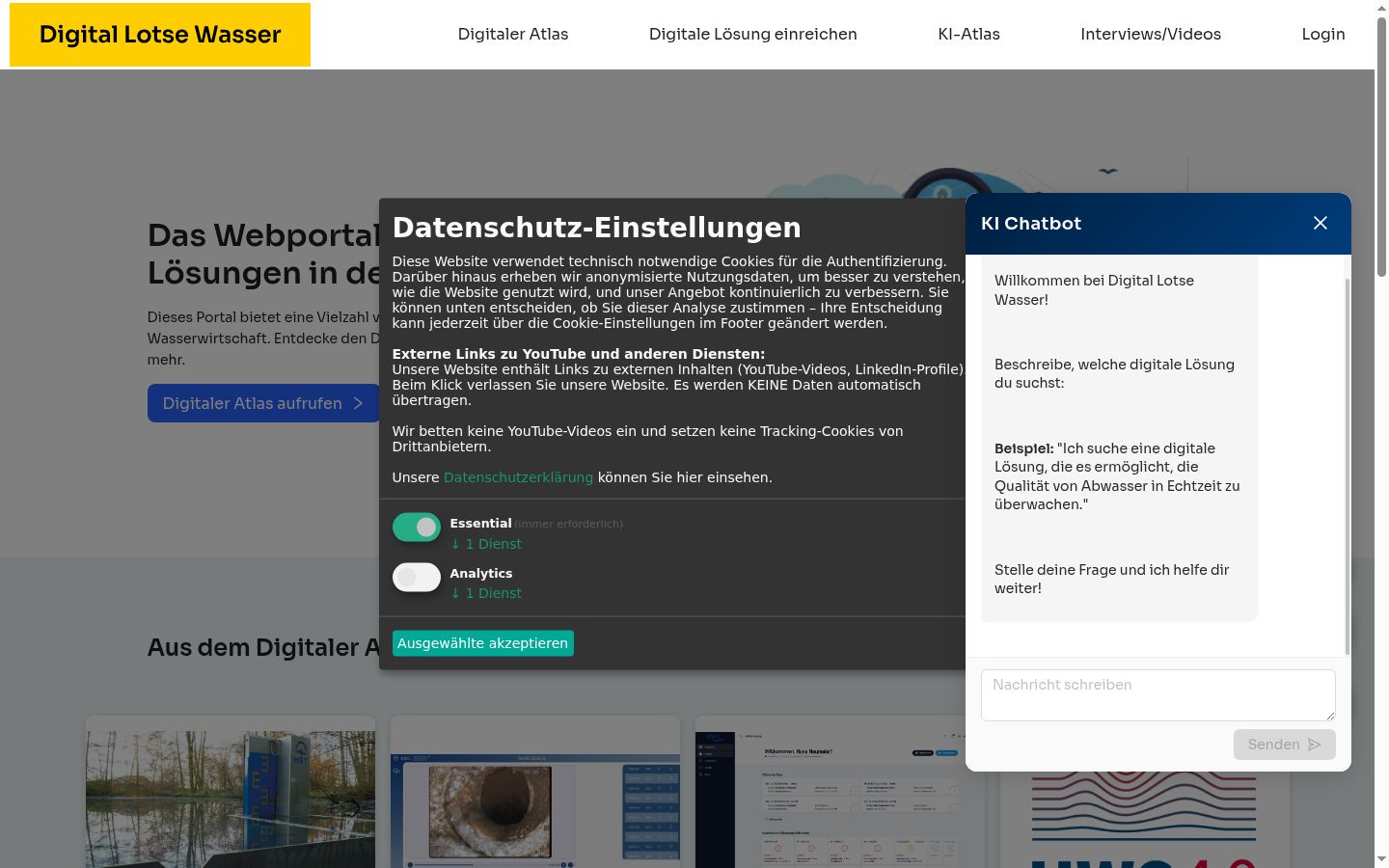 Screenshot tal-banner tal-kunsens muri qabel kwalunkwe interazzjoni