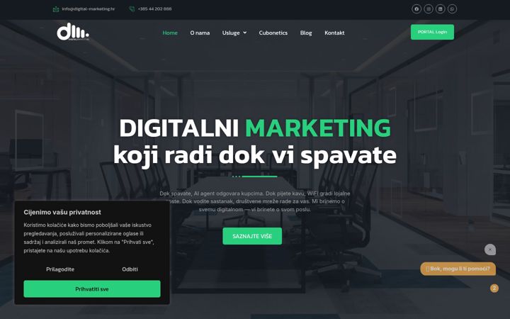 Snímek obrazovky digital-marketing.hr