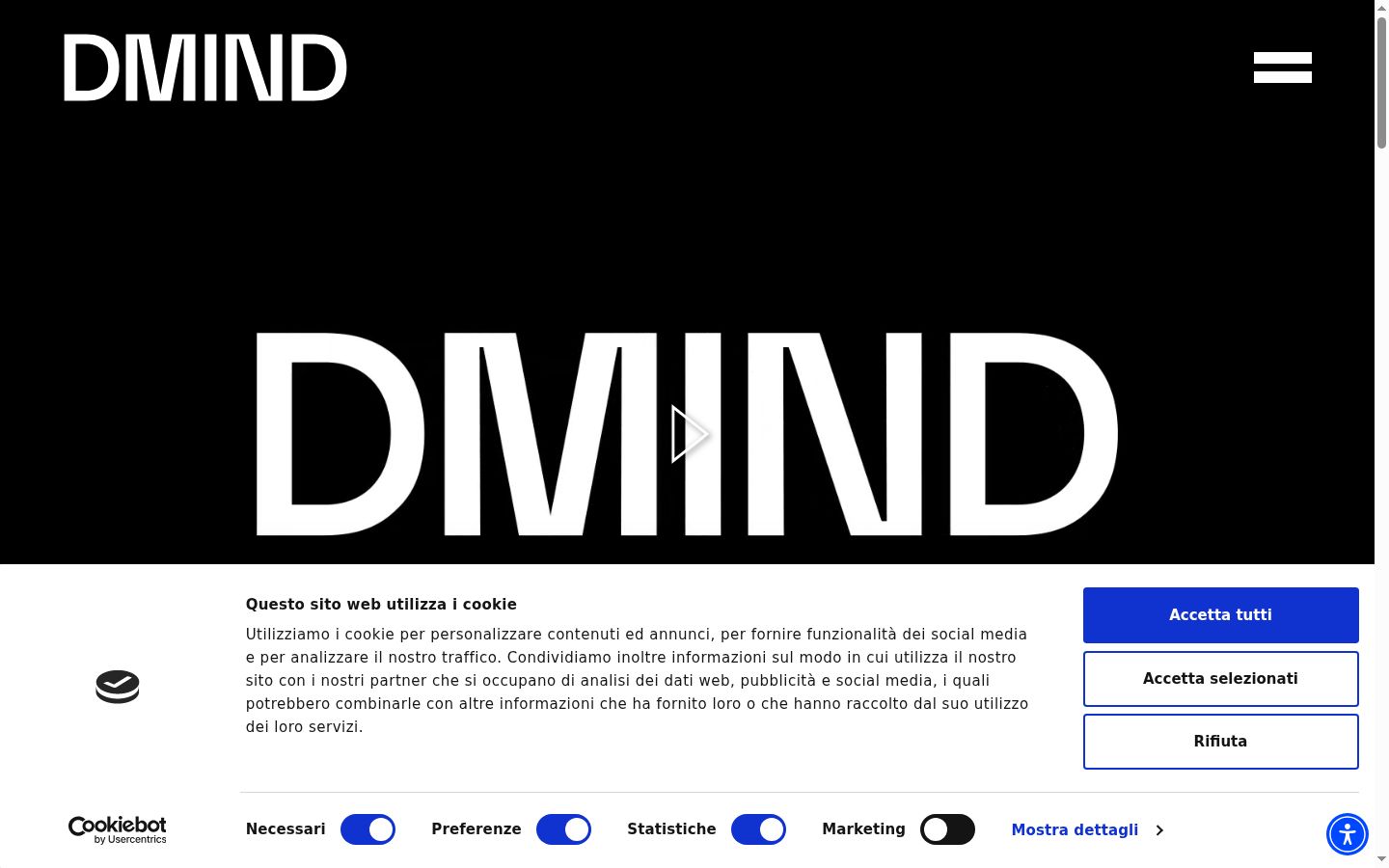 Captura de pantalla del banner de consentimiento mostrado antes de cualquier interacción