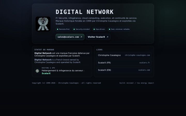 Screenshot of digital-network.net