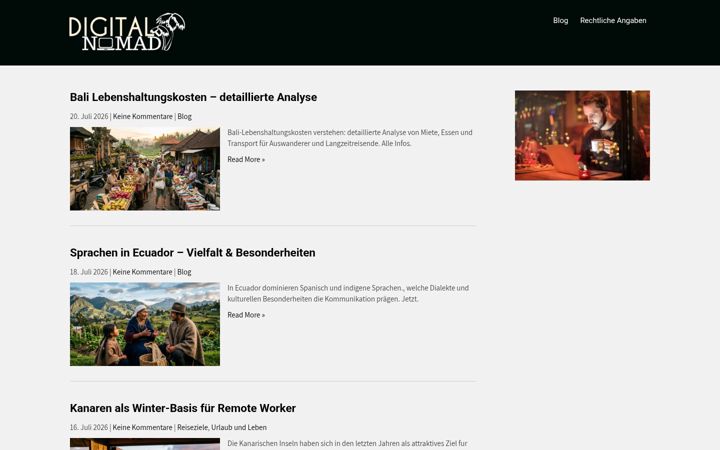 Екранна снимка на digital-nomad.de