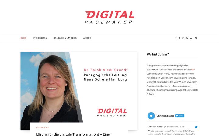 Screenshot of digital-pacemaker.com