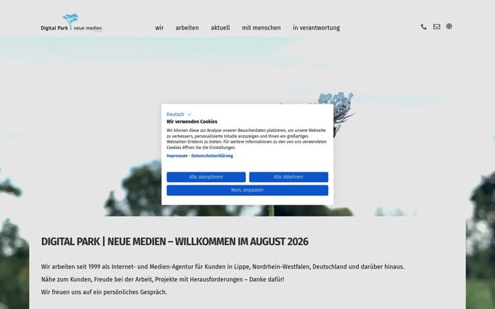 Screenshot of digital-park.de