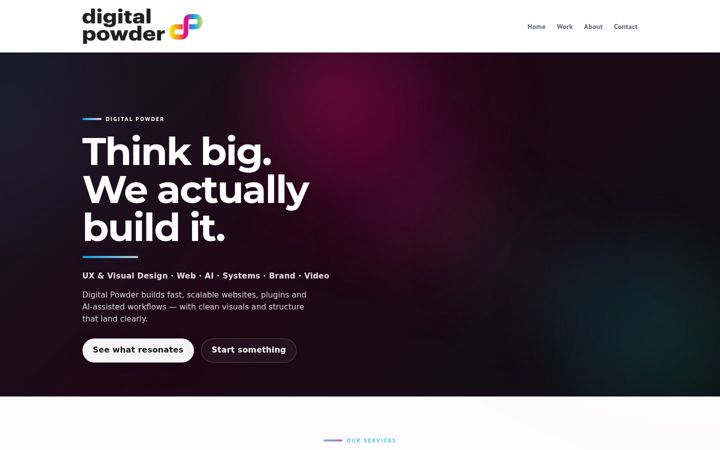 Zrzut ekranu digital-powder.co.uk