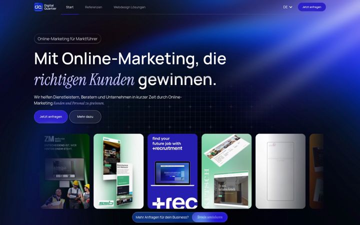 Екранна снимка на digital-quartier.de