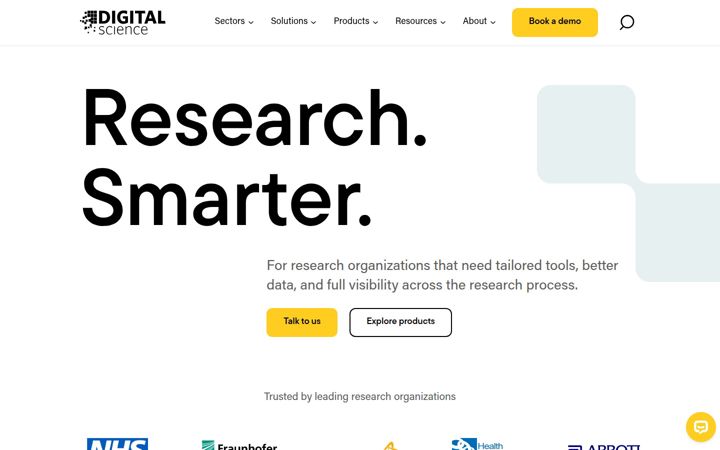 Screenshot of digital-science.com