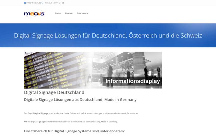 Екранна снимка на digital-signage-deutschland.de