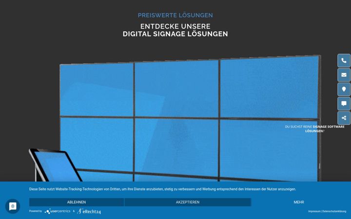 Екранна снимка на digital-signage-stuttgart.de