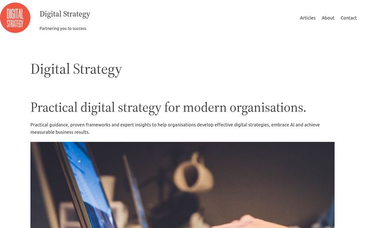 Zrzut ekranu digital-strategy.co.uk