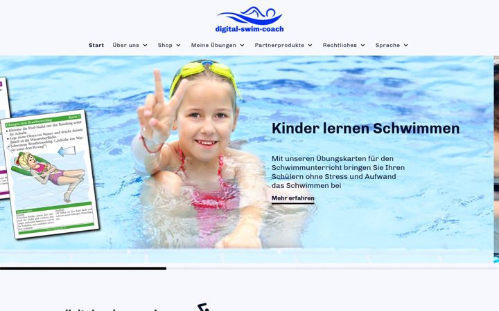 Screenshot of digital-swim-coach.de