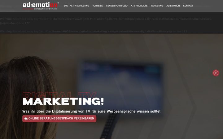 Screenshot of digital-tv-marketing.de