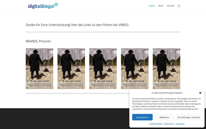 Screenshot of digital-und-legal.de