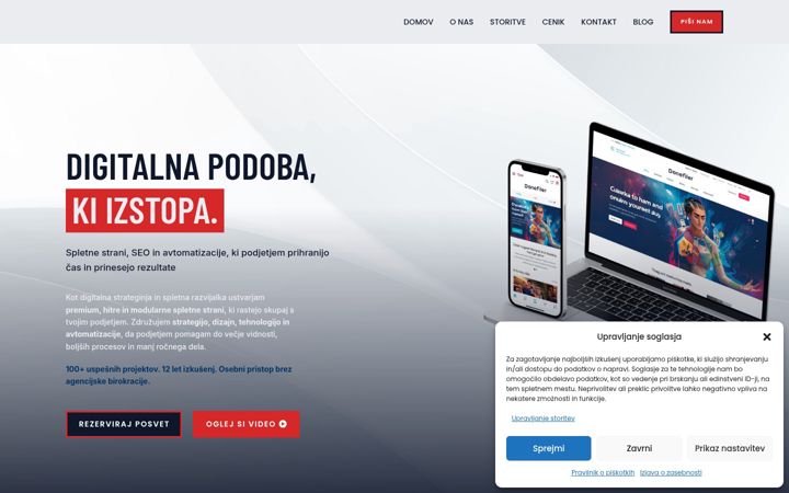 Screenshot ta' digital.si
