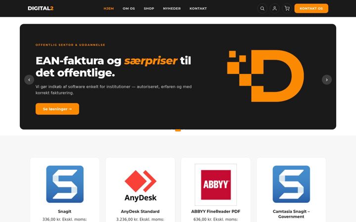 Screenshot of digital2.dk
