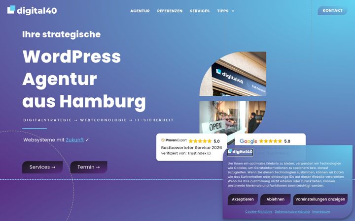 Екранна снимка на digital40.de