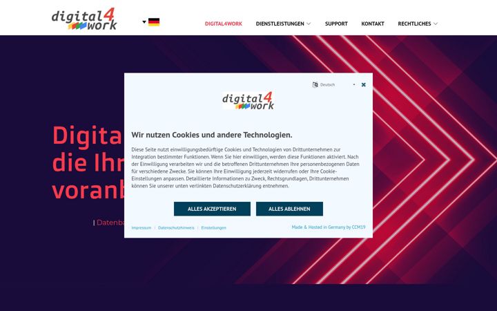 Screenshot ta' digital4work.net