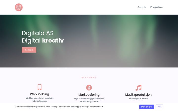 Skærmbillede af digitala.no