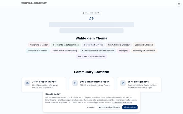 Screenshot of digitalacademy.de