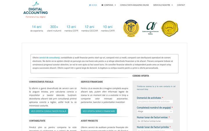 Screenshot of digitalaccounting.ro