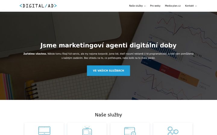 Skærmbillede af digitalad.cz