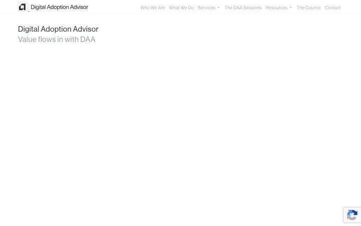 Screenshot ta' digitaladoptionadvisor.io
