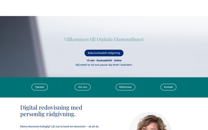 Screenshot di digitalaekonomihuset.se
